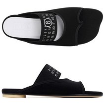 [MM6 MAISON MARGIELA] [명품]MM6 23SS 블랙 넘버 로고 플립플랍 샌