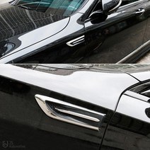 JS automotive 샤크휀다 가니쉬 몰딩 자동차 실외 프론트 바디튜닝 익스테리어 악세사리 용품, 자동차샤크휀다가니쉬