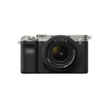 FE 28-60mm 렌즈 장착 소니 알파 a7C 풀프레임 미러리스 카메라(실버)