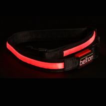 벨트온 led 발광벨트 허리벨트 led벨트 야광벨트, 레드