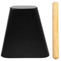 벨드럼 암소 타악기 스틱 금속 뮤지컬 응원 액세서리 스포츠 메이커 세트, 01 Black