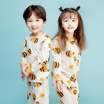 아동용 허니허니 9부 자카드 실내복 상하벌
