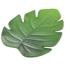 6PC 열대 인공 팜 잎 EVA 컵 받침 컵 볼 패드 매트 커피 차 컵 매트 음료 컵 받침 하와이 테마 파티 장식 - 녹색, 하나, 보여진 바와 같이