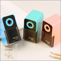 미니 수동 휴대용 연필깎이 연필깍기 초등 학생 어린이 신학기 선물, 스카이블루