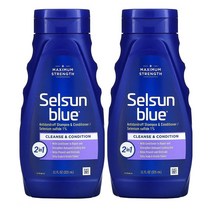 셀선블루 2in1 안티 댄드러프 비듬 샴푸 컨디셔너 325ml 2개