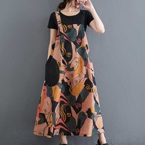 kirahosi 키라호시 빅사이즈 여성 드레스 뚱뚱한 소녀 여름 새로운 라인 드레스 지방 사람들이 배꼽 커버 서스펜더 스커트 서양식 DH8852514191