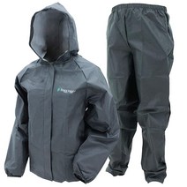 FROGG TOGGS Youth Ultra-Lite2 방수 통기성 우비 미디엄 블랙, 크기가 큰, 검은색
