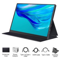 10.5인치 휴대용 포터블 노트북듀얼 스위치 플스용 모니터 sRGB 420Cd/m², 블랙 미국 플러그