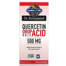HK몰 Garden of Life 닥터 포뮬레이티드 퀘르세틴 드롭 요산 500mg 베지 정제 60정, 2kg, 기본
