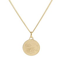 14K 미아방지 소띠 코인 목걸이 IRN32471