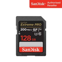 샌디스크 익스트림 프로 SD카드 카메라 메모리, 128GB