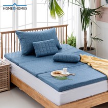 홈앤홈스 꿀잠 7센치 고탄성매트리스 토퍼 캠핑매트