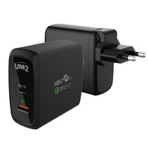 um2 QC60PD 멀티충전기, QC60PD 블랙, 1개