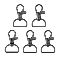 가방연결고리 가방디링 금속 끈 스냅 후크 클립 스위블 D 링 열쇠 고리 가방 보석 제작 바느질 공예 5 개 10, 2.5pcs - 2