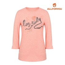 [올포유] 여성 프린팅 7부 티셔츠 AWTRI7154-301_G