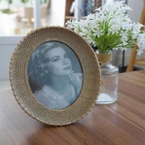 [잠깐할인]라탄 타원 액자 (4 )