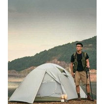 백패킹쉘터 돔 모토 야전 경량 미군 군용 미니 카키, 모닝 미스트 화이트A 2인