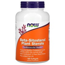 Now Foods 나우 푸드 베타 시토스테롤 플랜트 식물 스테롤 Beta Sitosterol Plant Sterols 180소프트젤