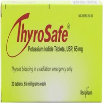 Thyrosafe Potassium Iodide Tablets 65 Mg 20-Count by ThyroSafe, 1