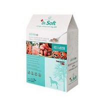 닥터소프트 더독 치킨 7세 이상 시니어 노령견용 사료, 닭, 1.2kg, 3개