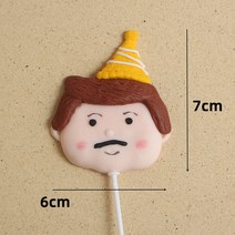 케익장식 어버이날 케이크데코소품 연질토기 피규어인형 플러그인 남자 신 아버지 트로피 메달 한데 모이다 2765572108, 연질토기 웰트