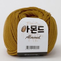 아몬드 뜨개실 코마면 튜브사 면사 가방 의류 인형 만들기 소품실 아기실 패브릭얀 코바늘실, 46.카라멜