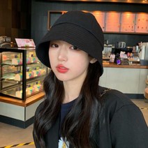 심플하고 세련된 여성 벙거지 버킷햇 블랙 베이지 네이비