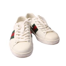 [구찌] [중고 명품] 386750 에이스 삼선 레더 스니커즈 8 29659 130752