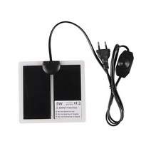 파충류 양서류 사육케이지 용품 애완 동물 히터 난방 패드 비바륨 테라리움 온도 조절기 컨트롤러 EU 플러그, 5W 15x14CM