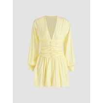 트위드원피스 오피스룩 미니 원피스 자켓 딥 브이 솔리드 드레스 157815