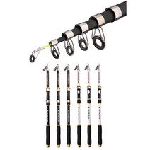 바다 민물 방파제 입문용 초보자용 원투 낚시대, 총길이 2.7m 화이트