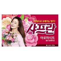 샤프란 아로마시트 섬유유연제 핑크 센세이션, 1개, 50매입