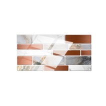 모자이크 엠보싱 타일 스티커 주방 욕실 벽 데칼 방수 모조 아트 벽화 벽지 20x10cm, 08 H