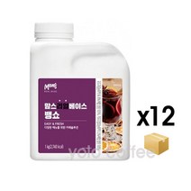 흥국에프앤비 흥국 뱅쇼 베이스 1L 12개 에이드 원액(무료배송 아이스포장배송) 에이드음료