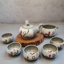 분청 3인 5인 전통다기세트 다도세트 전통찻잔 선물용 고급다구, 3인다기