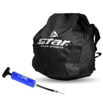 스타스포츠 볼 낱개 C형 배낭 XT101-47, 블랙+에버라스트펌프(블루)