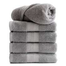 타월톡톡 호텔수건 코마사 30수 180g 고급 수건, 연그레이, 10장