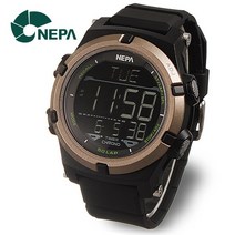 [네파] NEPA 50랩스탑워치 8알람 방수 학생 전자 군인시계 N339-BLACK