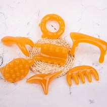 본연 밀랍 수지 괄사 도구 경락 마사지, 밀랍 수지 괄사 두피전신괄사, 1개