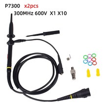 2pcs P6500 오실로스코프 프로브 DC-500MHz 스코프 클립 100MHz X10 액세서리 osciloscopio Sonde, 02 P7300  2pcs