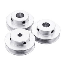 벨트풀리 타이밍벨트 알루미늄 합금 40mm 단일 그루브 도르래 5-8mm 고정 보어 풀리 휠 모터 샤프트 6mm 벨, 02 6mm
