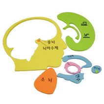 뇌과학 두뇌구조이해 뇌지도 퍼즐판 엄마표 수업용 인체모형 몸관찰 체험