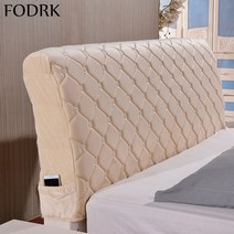 침대 프레임 헤드보드 편백나무 저상형 깔판 호텔형 침대헤드 제작 헤드 플리스 두꺼운 퀸, 폭180×높이60cm, 크림색