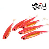 손피싱 리얼덕쉐드 6개입/광어 다운샷 우럭 광어웜 채비 낚시, 타이거펄(6개입)