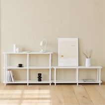 [메종드꼼마] 베스토 조립식 선반 거실장 12001500 (23단), 화이트