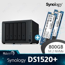 시놀로지 DS1520  정품 800GB (400GB x 2) M.2 NVMe SSD 추가 (SNV3410-400G)
