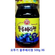 업소용 식자재 오뚜기 블루베리잼 500g X6 슈퍼잼 땅콩잼 무설탕잼 스키피땅콩버터 카야잼 일회용딸기잼 땅콩버터 피넛버터 딸기쨈 벨라잼 잼 딸기잼 샹달프잼, 본상품선택