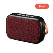 자전거용 원목 고정 탁상형 무선 미니 블루투스 USB 스피커xiaomi - 휴대용 야외, 빨간색