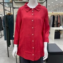 요하넥스 린넨쉬폰겸용셔츠형블라우스Z1B5B293-1-088