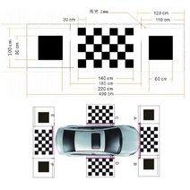 어라운드뷰 4채널블랙박스 3D어라운드뷰 360 ° 조감도 시스템 디버깅 천 자동차 파노라마 이미지 교정 C, calibration cloth